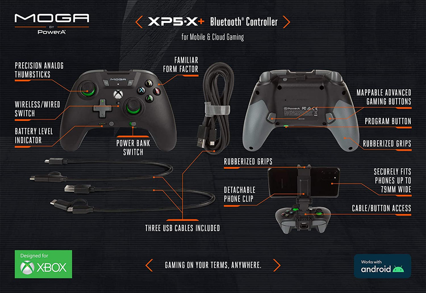 PowerA MOGA XP5-X Plus for mobile and cloud gaming