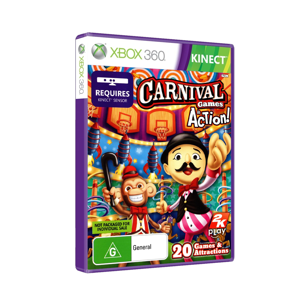 Xbox 360-KINECT - CARNIVAL Game, Action!