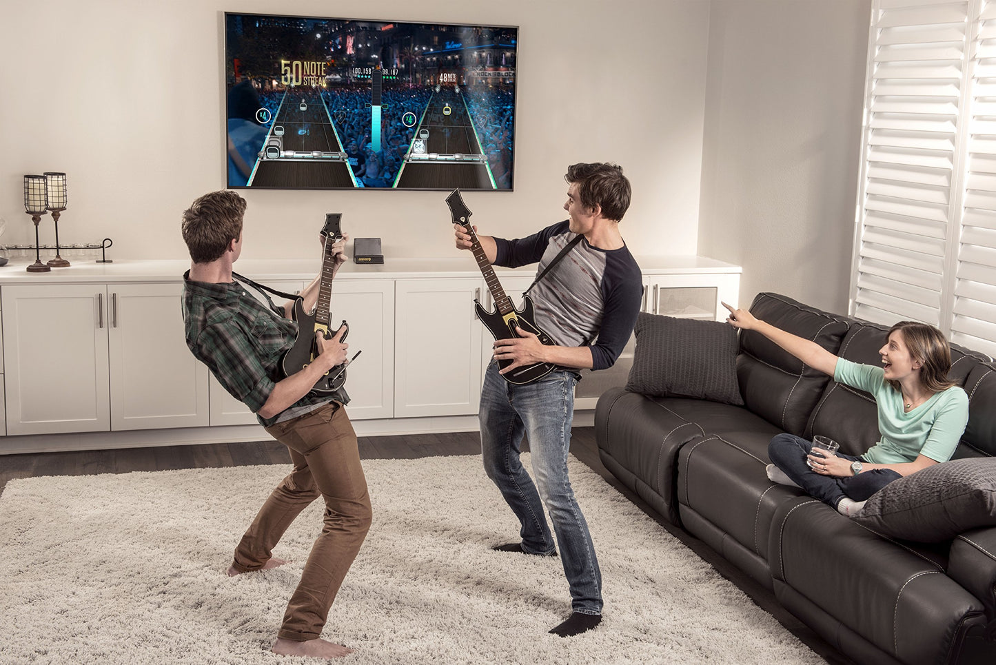 Xbox 360 - Guitar Hero Live * გიტარა, დისკი + დატენვადი ელემენტი