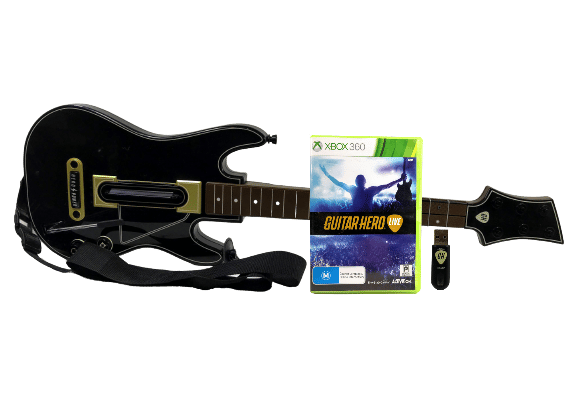 Xbox 360 - Guitar Hero Live * გიტარა, დისკი + დატენვადი ელემენტი