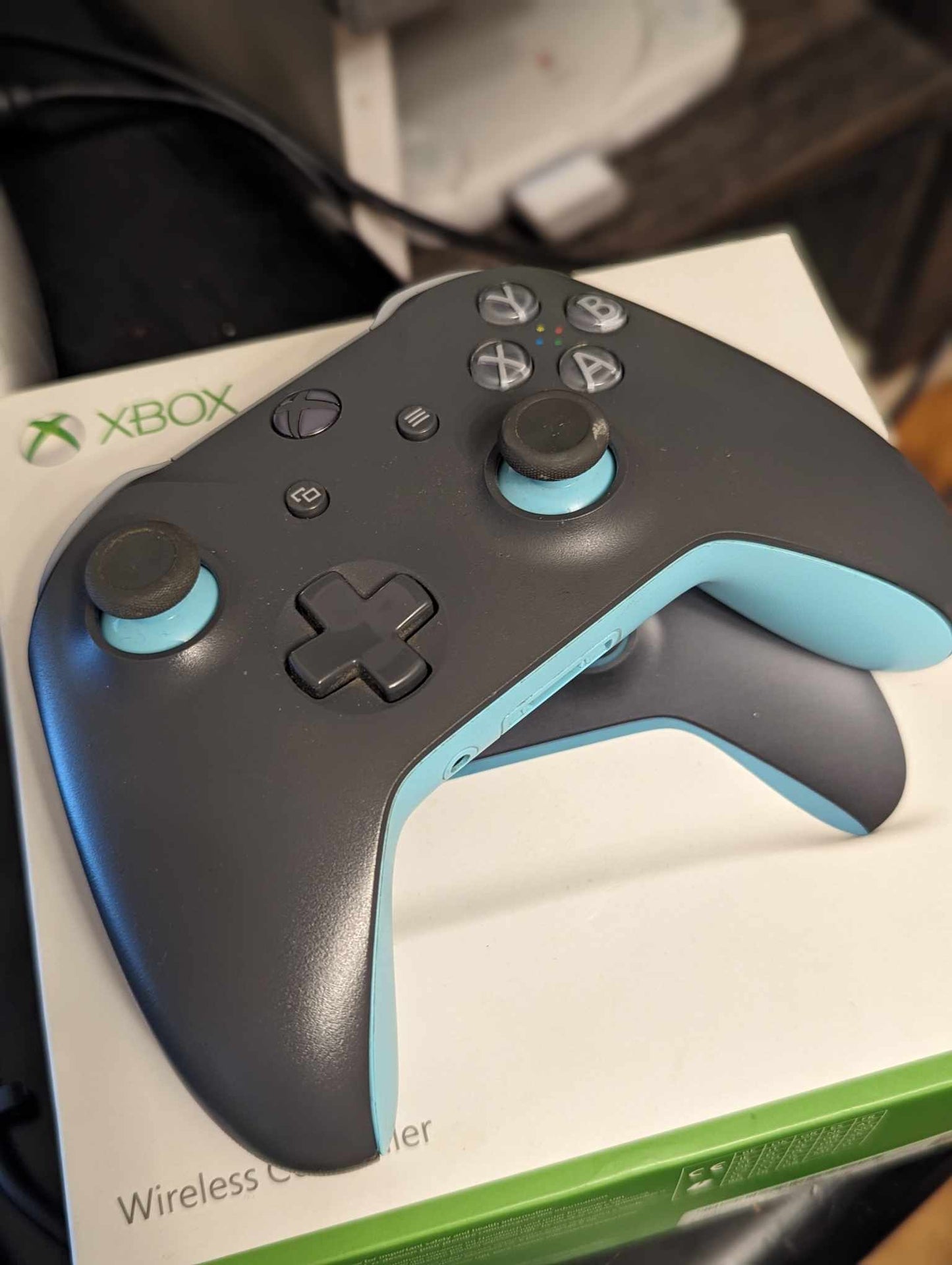 Microsoft Xbox One S Controller - Grey and Blue