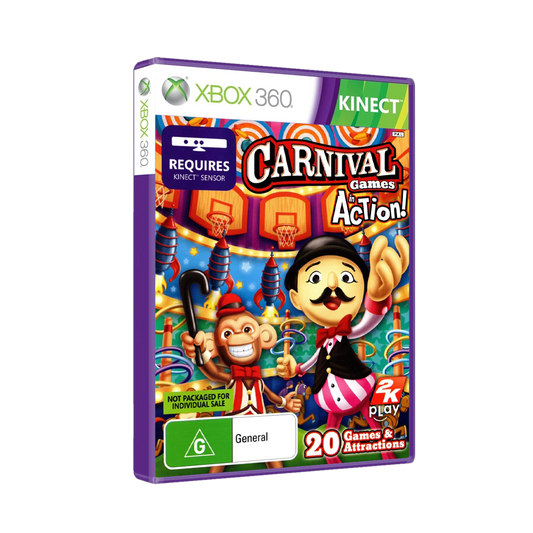 Xbox 360-KINECT - CARNIVAL Game, Action!