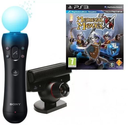 Playstation 3 - Starter Pack * Playstation Move + Playstation Eye Camera + Medievel Moves