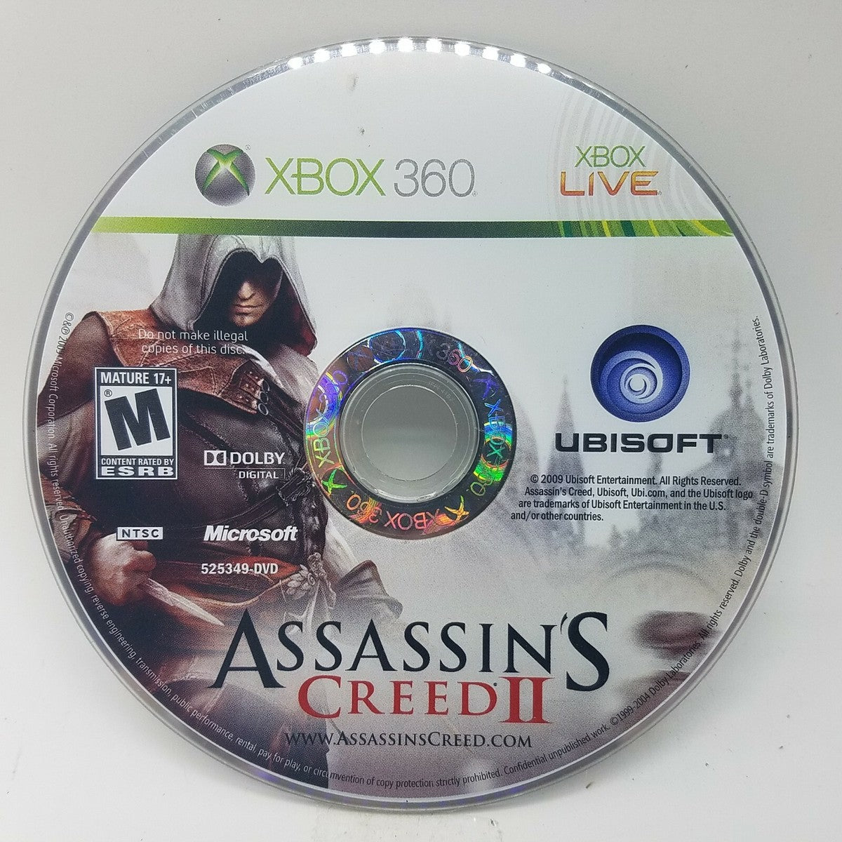 Xbox 360 ორიგინალი დისკები ყუთების გარეშე